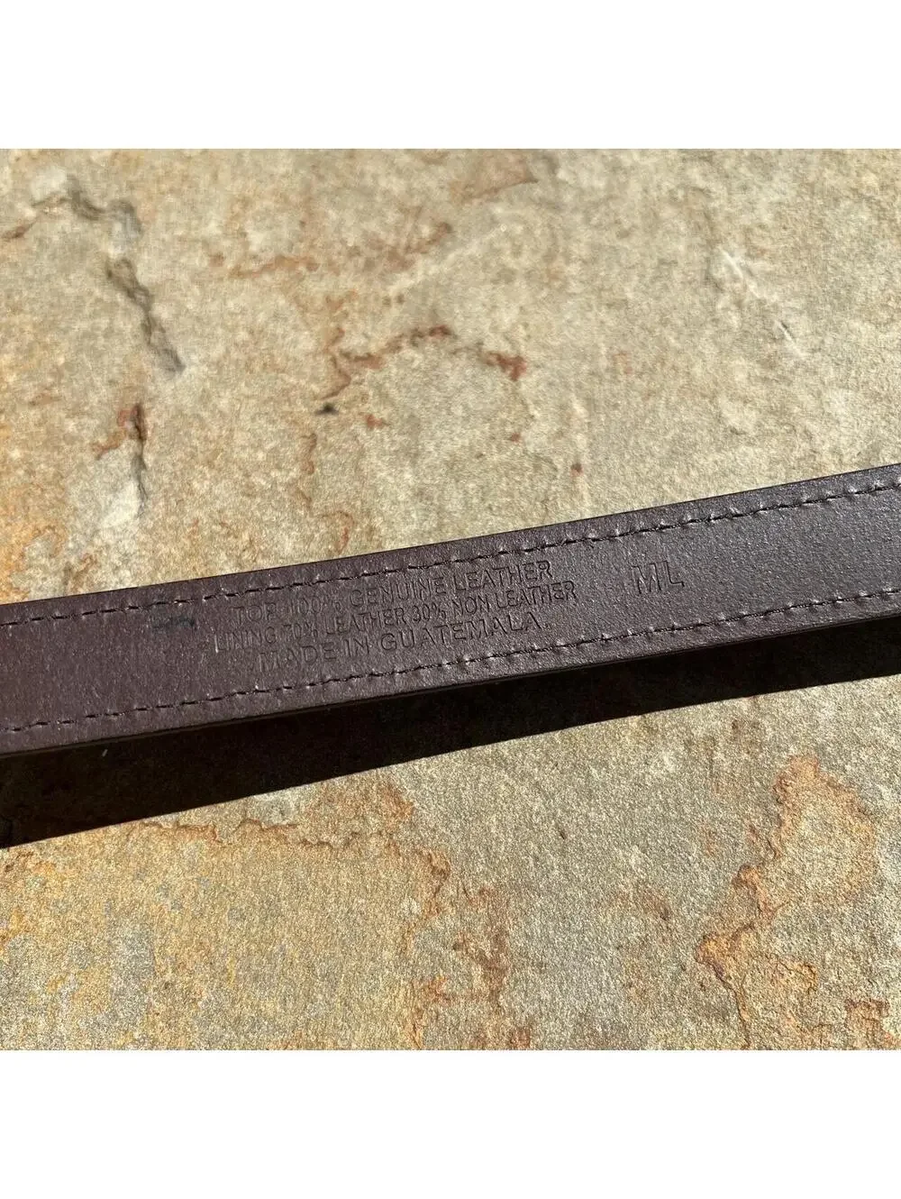 Y2K Brown Nubuck Leather Dress Belt
